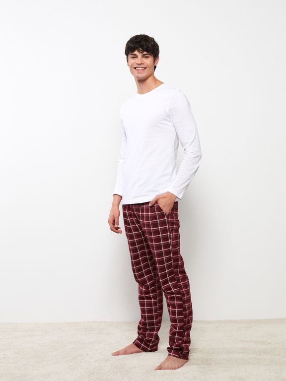 Standard Fit Plaid Men's Pajama Bottoms