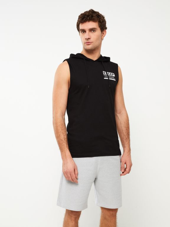 Slim Fit Binding Detail Men's Shorts