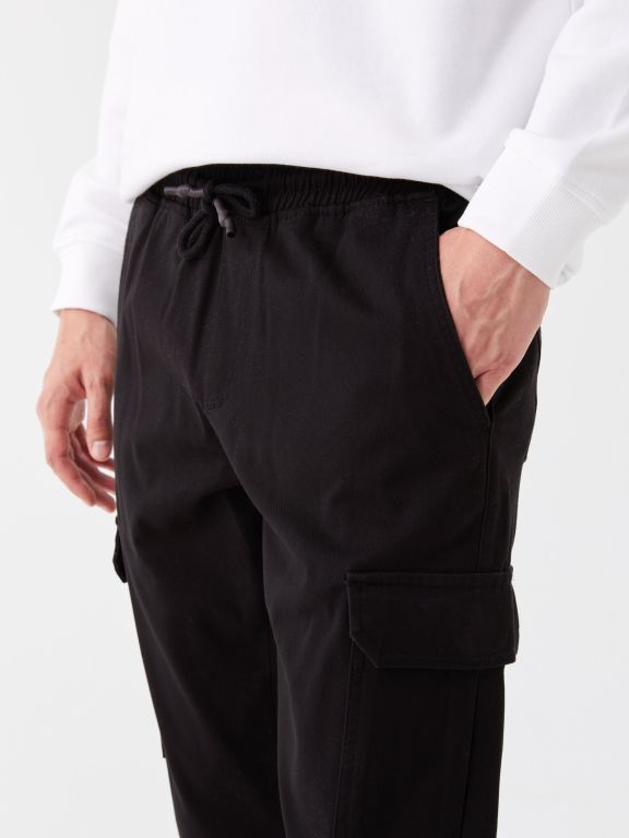 Slim Fit Gabardine Men's Jogger Trousers