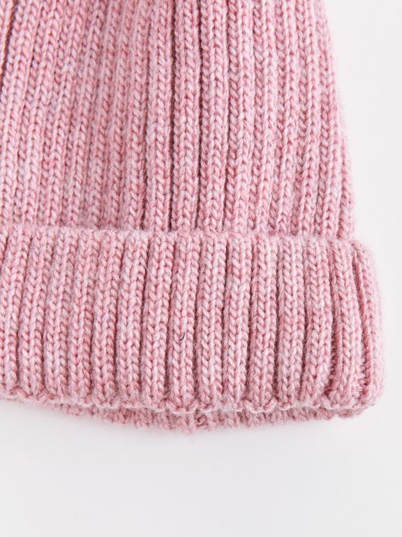 Pom Pom Detail Baby Girl Beanie