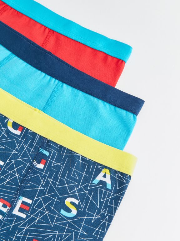 Printed Cotton Boy Boxer 3-Pack