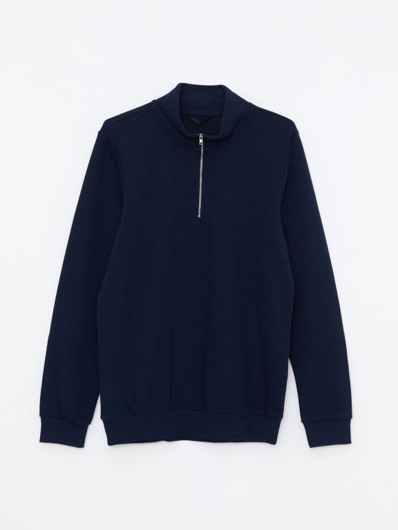 Turtle Neck Long Sleeve Men's Sweatshirt