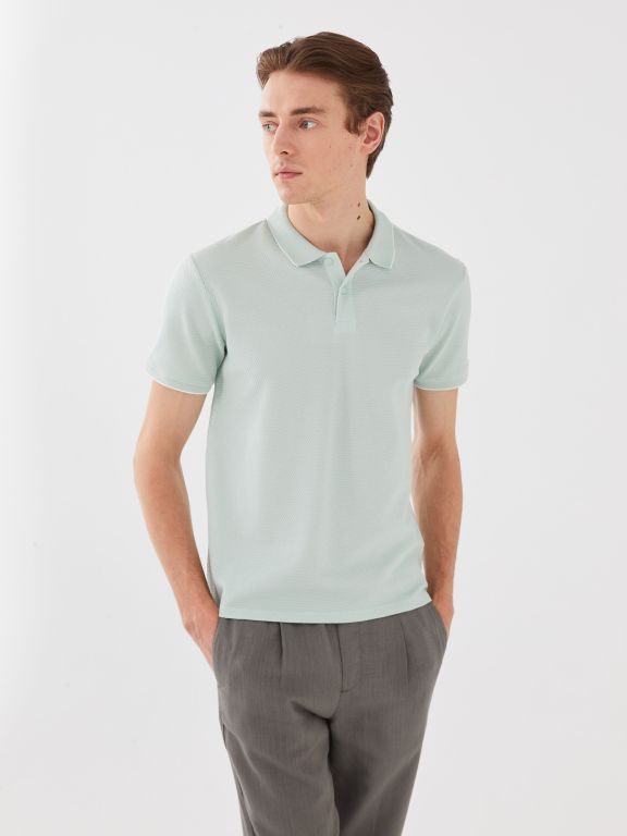 Polo Neck Short Sleeve Men's T-Shirt