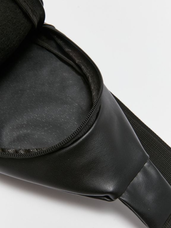 Leather Look Men's Chest Bag