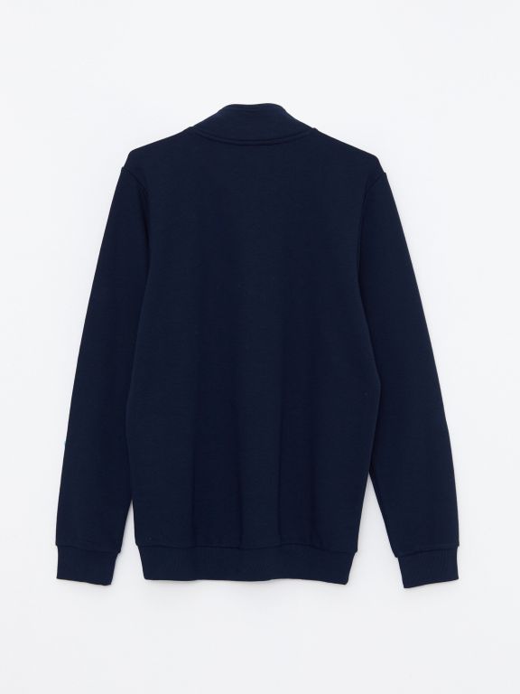 Turtle Neck Long Sleeve Men's Sweatshirt