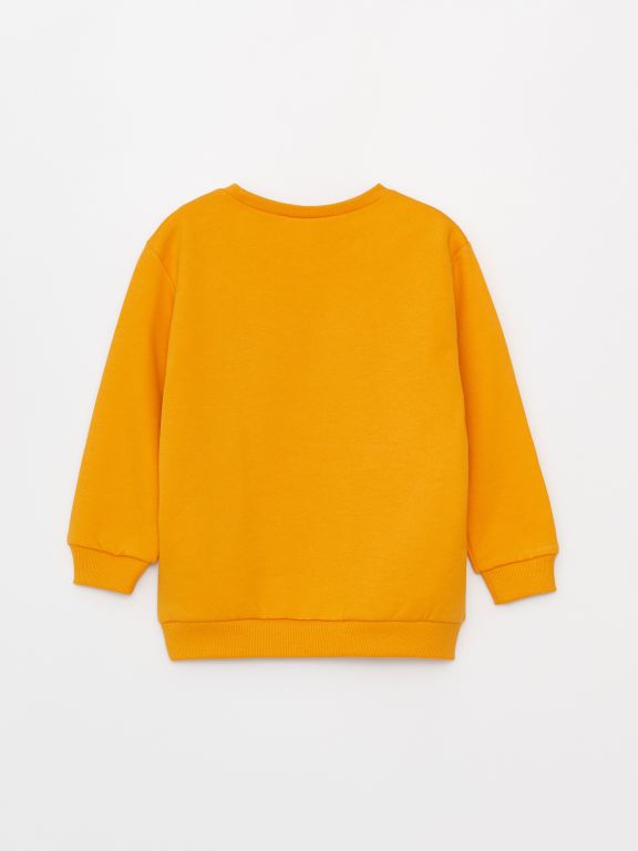 Poncho Crew Neck Printed Baby Boy Sweatshirt
