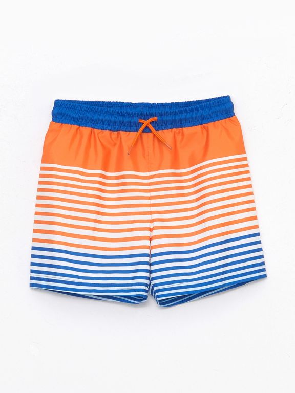 Boys' Striped Quick Dry Beach Shorts