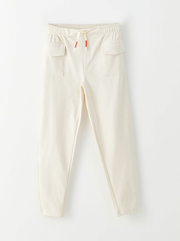 Elastic Waist Basic Girl Sweatpants