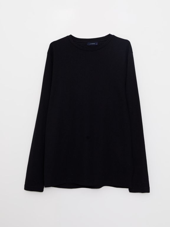 Crew Neck Long Sleeve Men's T-shirt