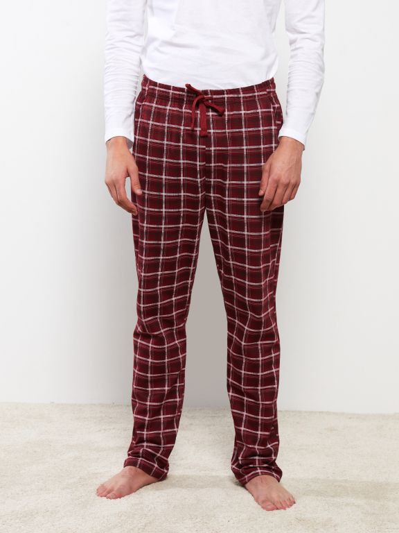 Standard Fit Plaid Men's Pajama Bottoms