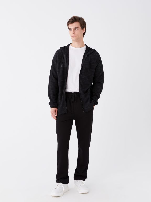 Hooded Long Sleeve Men's Sports Cardigan