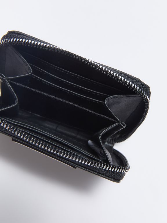 Leather Look Label Printed Women's Wallet