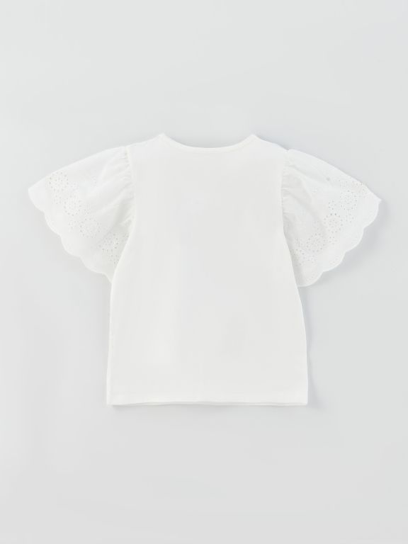 Crew Neck Short Sleeve Girls T-Shirt