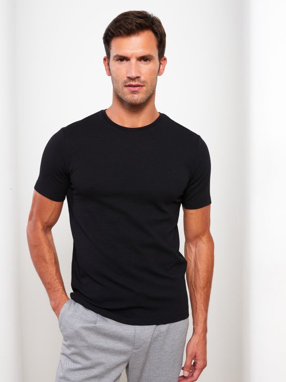 Crew Neck Short Sleeve Men's T-shirt