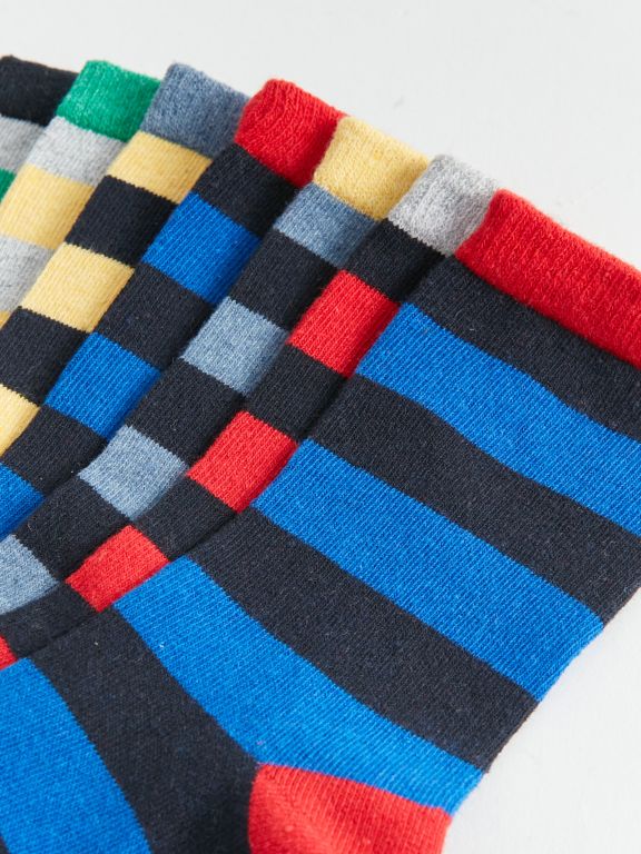 Striped Boy Socks 7 Pieces