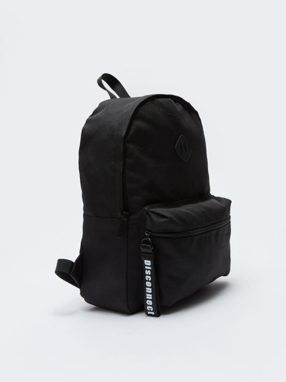 Label Printed Men's Backpack