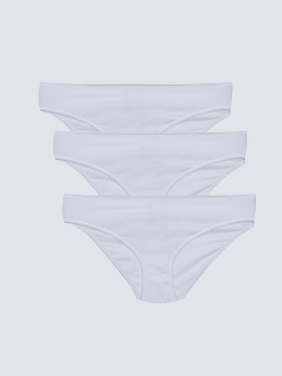 Plain Bikini Panties 3-Pack