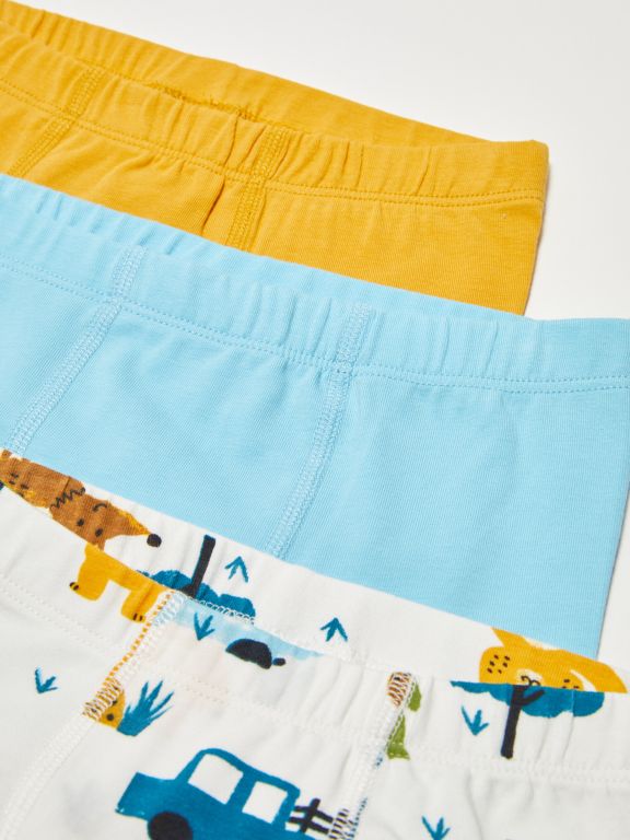 Elastic Waist Baby Boy Boxer 3-Pack
