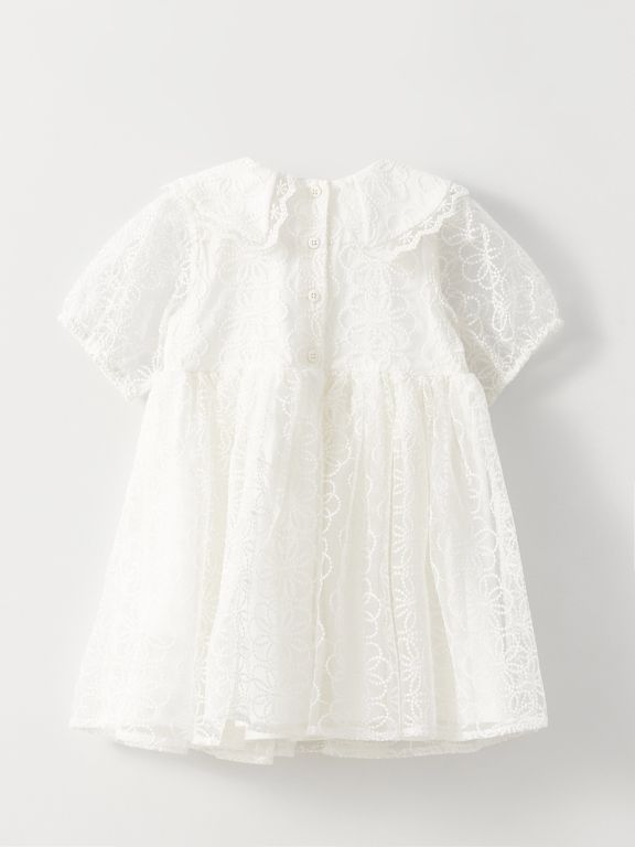 Baby Collar Short Sleeve Lace Baby Girl Dress