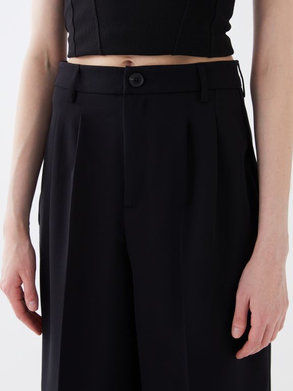 Women's Comfortable Fit Wide Leg Trousers