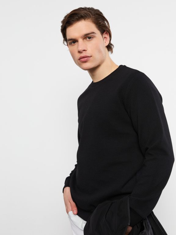 Crew Neck Long Sleeve Men's Sweatshirt