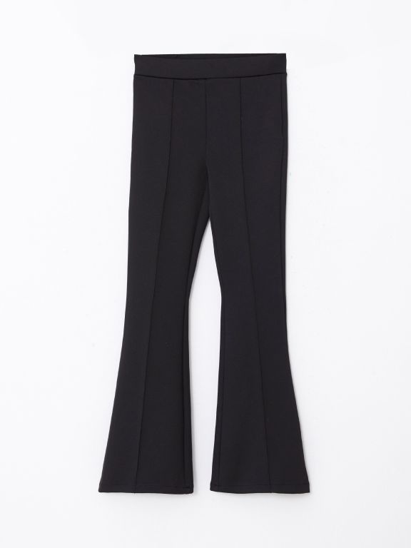 Normal Waist Tight Fit Flared Women's Trousers