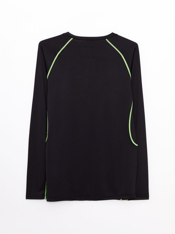 Crew Neck Long Sleeve Men's Sports T-Shirt
