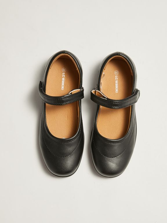 Leather Look Velcro Girl Child Ballet