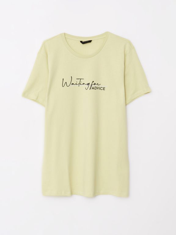 Crew Neck Short Sleeve Printed Combed Cotton Men's T-shirt
