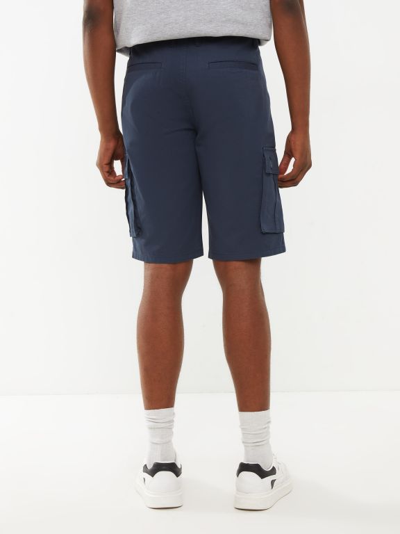 Standard Fit Mens Gabardine Cargo Shorts