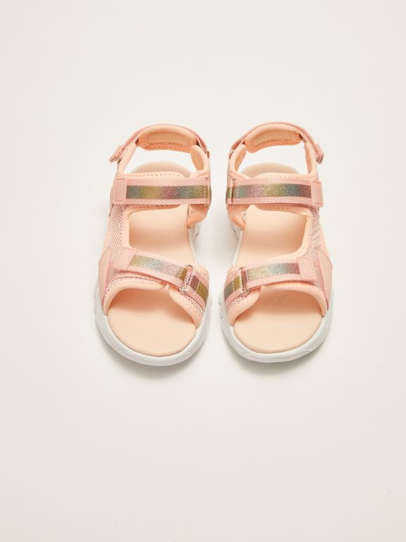 Girls Sandals With Double Straps Velcro