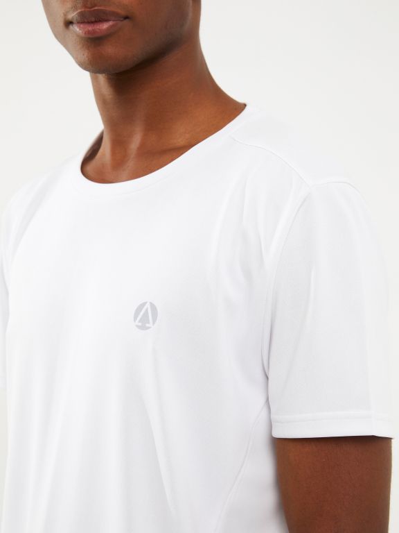 Crew Neck Short Sleeve Printed Men's Sports T-shirt