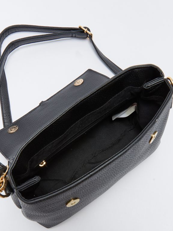 Leather Look Patterned Women's Crossbody Bag