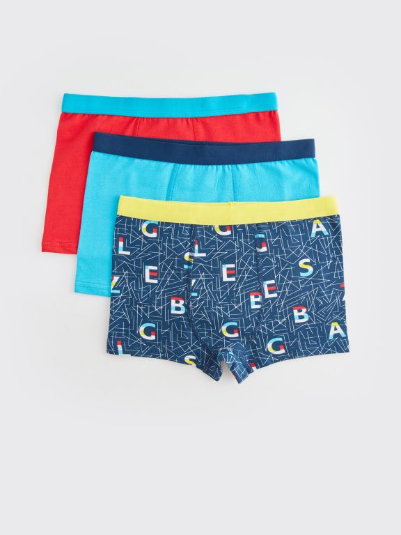 Printed Cotton Boy Boxer 3-Pack
