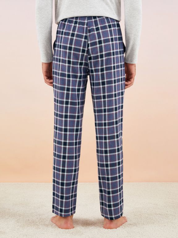 Standard Fit Plaid Men's Pajama Bottoms