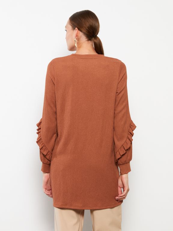 Crew Neck Regular Long Sleeve Women's Tunic