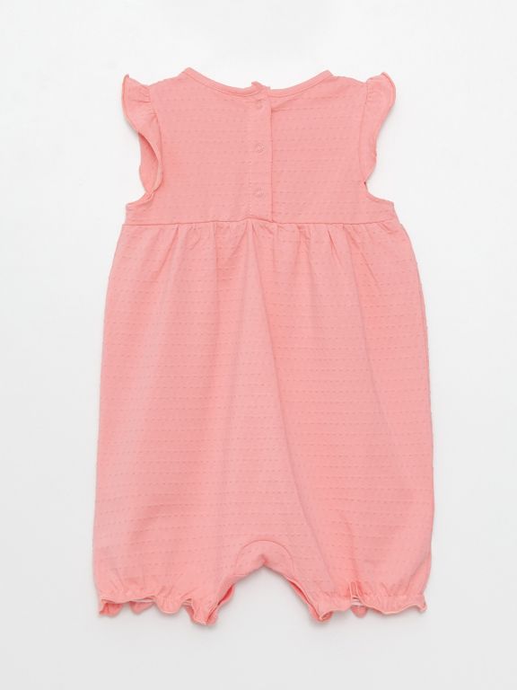 Crew Neck Baby Girl Rompers