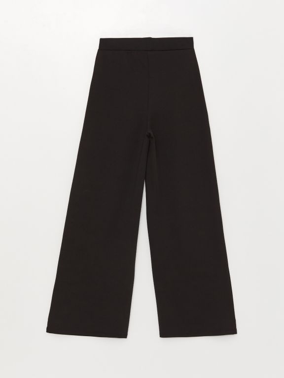 Elastic Waist Regular Bell-Bottoms Women's Trousers