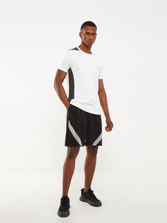 Crew Neck Short Sleeve Men's Sports T-Shirt