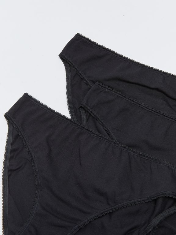 Plain Bikini Briefs 3 Pack