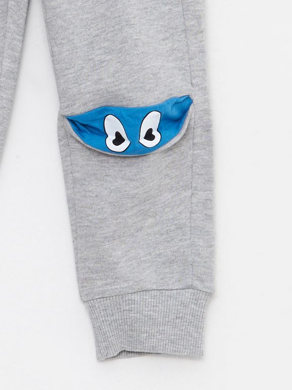 Elastic Waist Printed Baby Boy Sweatpants