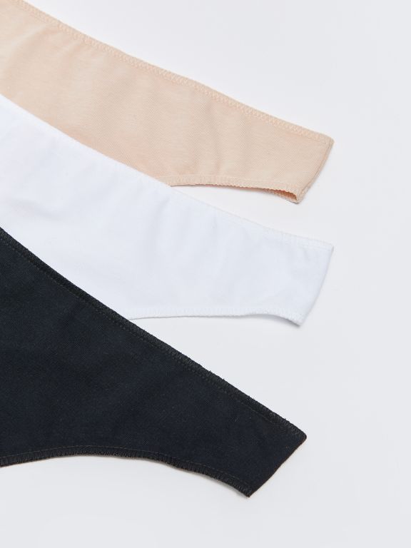 Straight Thong Panties 3-Pack