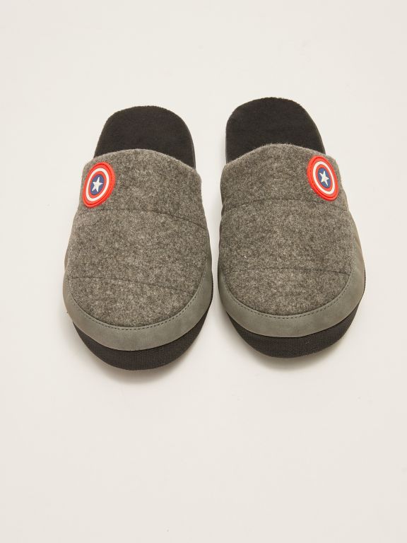 Captain America Licensed Boy's Indoor Slippers