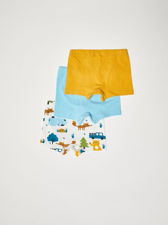 Elastic Waist Baby Boy Boxer 3-Pack