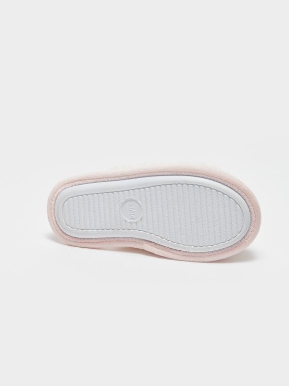 Printed Plush Girls' Indoor Slippers