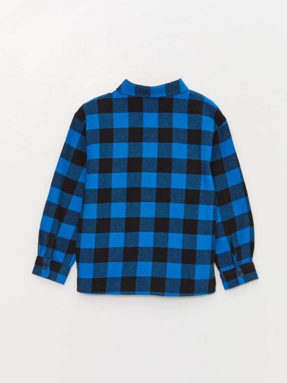 Plaid Long Sleeve Boy Shirt