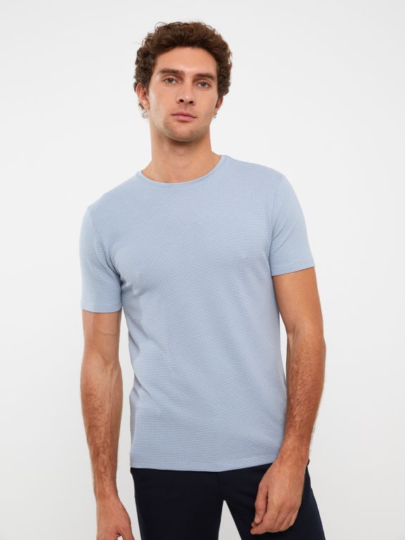 Crew Neck Short Sleeve Men's T-shirt