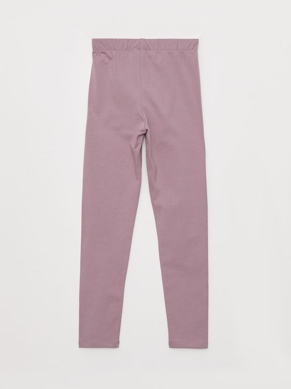 Elastic Waist Basic Cotton Girl Long Leggings