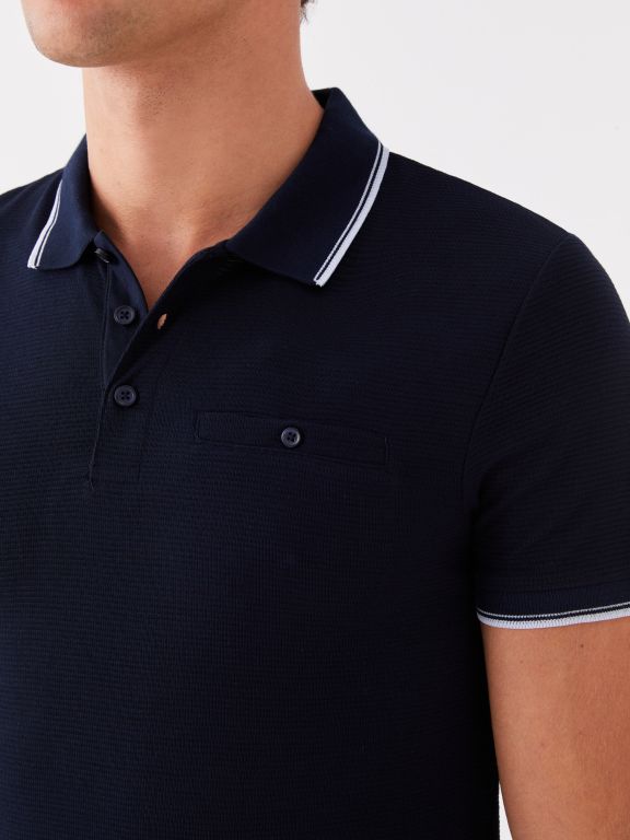 Polo Neck Short Sleeve Men's T-Shirt