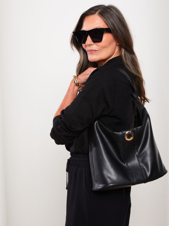 Faux Leather Women’s Shoulder Bag